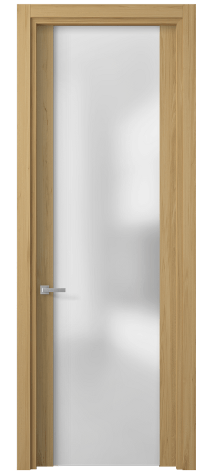 Межкомнатная дверь Planum 4114 Солнечный вяз Сатинированное стекло Цена 233370 ₸ | Volhovec