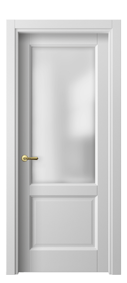 Межкомнатная дверь Галант 1422 Матовый белоснежный Сатинированное стекло Цена 327151 ₸ | Volhovec