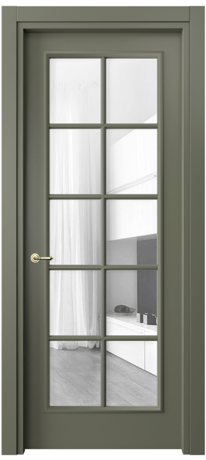 Дверь межкомнатная Paris 8102 Матовый оливковый тёмный Прозрачное стекло Гладкий наличник МОТ Цена 404221 ₸ Наличники уже входят в базовый комплект. Фабрика дверей Волховец 8 (800) 551 43 19 Межкомнатная дверь Paris 8102 Матовый оливковый тёмный Прозрачное стекло Цена 404221 ₸| Volhovec