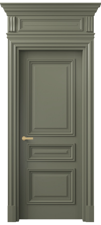 Межкомнатная дверь Антик 7305 Матовый оливковый тёмный  Цена 1240664 ₸ | Volhovec