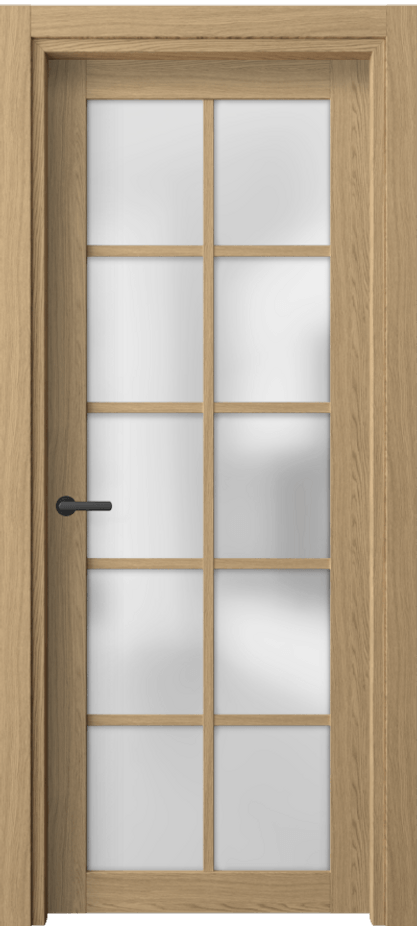 Межкомнатная дверь Нео 2106 Жемчужный дуб Сатинированное стекло Цена 242668 ₸ | Volhovec