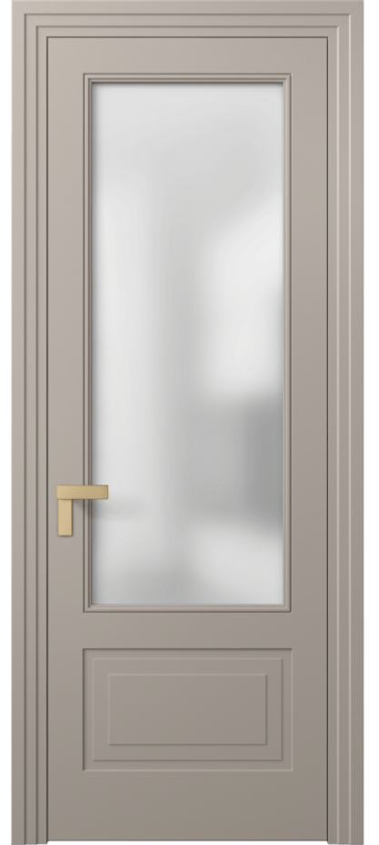 Межкомнатная дверь Рокка 8342 Матовый бисквитный Сатинированное стекло Цена 626716 ₸ | Volhovec