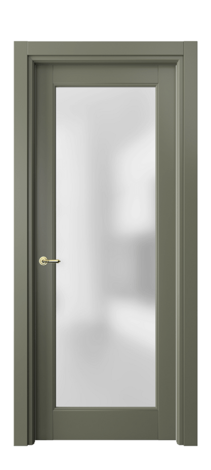 Межкомнатная дверь Тоскана Ромбо 6300 Матовый оливковый тёмный Сатинированное стекло Цена 697780 ₸ | Volhovec