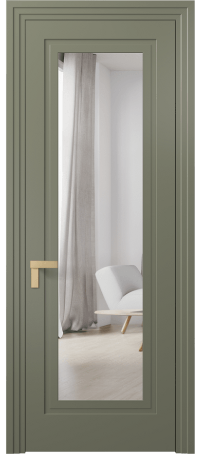 Дверь межкомнатная Rocca 8303 Матовый оливковый тёмный Двустороннее зеркало, триплекс Каскадный компланарный наличник МОТ Цена 445031 ₸ Наличники уже входят в базовый комплект. Фабрика дверей Волховец 8 (800) 551 43 19 Межкомнатная дверь Rocca 8303 Матовый оливковый тёмный Двустороннее зеркало, триплекс Цена 445031 ₸ | Volhovec