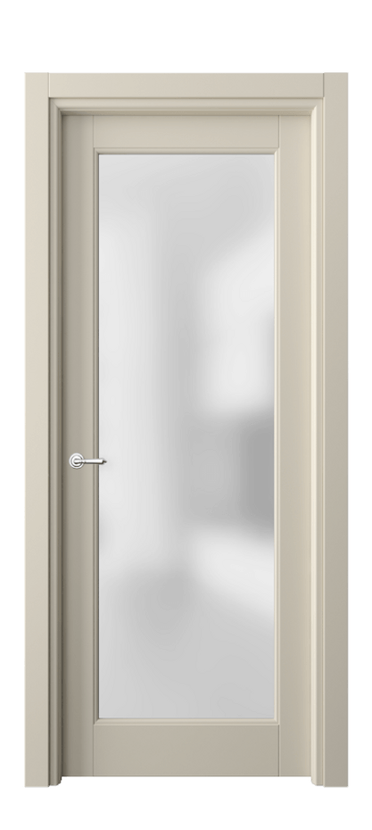 Межкомнатная дверь Toscana Elegante 6300 Бук бежево-серый Сатинированное стекло Цена 590300 ₸ | Volhovec