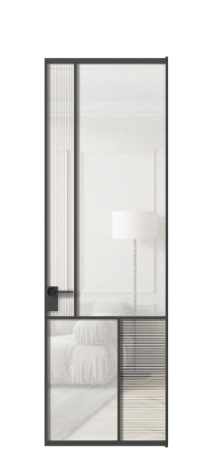 Межкомнатная дверь Мозаик АЛПЛ041.20  Рифлёное стекло "Дюна", триплекс, 6 мм + Фактурное стекло "Лёд", триплекс Цена 1447513 ₸ | Volhovec