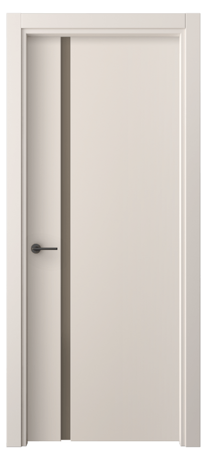 Межкомнатная дверь Фридом 4222 ПЭТ пудровый бежевый Сатинированное бронзовое стекло, триплекс Цена 240024 ₸ | Volhovec