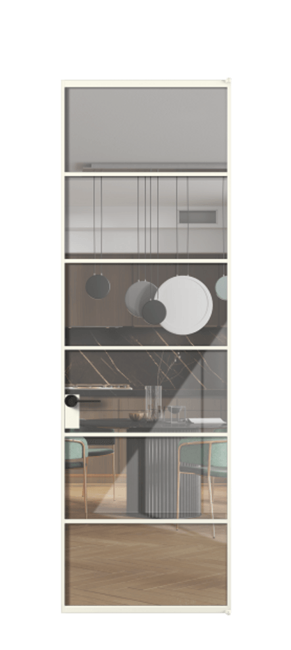 Алюминиевая дверь АЛПЛ040.04  Алюминий жемчужный Рефлективное прозрачное стекло "Stopsol", калёное, 6мм. Без короба АЖМ  Цена 928450 Стоимость комплекта двери включает: 
1. Полотно (600/650/700/750/800/850/900/950*2000-2400 мм).
2. Короб
3. Комплект фурнитуры (2 торцевые петли и магнитный замок с ответной планкой). Фабрика дверей Волховец 8 (800) 551 43 19  Алюминиевая дверь АЛПЛ040.04 Алюминий жемчужный Рефлективное прозрачное стекло "Stopsol", калёное, 6мм Цена 928450  | Volhovec