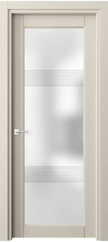 Межкомнатная дверь Эго 6112 Дуб бежево-серый Сатинированное стекло "3Д" Цена 955576 ₸ | Volhovec