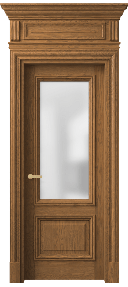 Межкомнатная дверь Антик 7302 Дуб пряный матовый Сатинированное стекло Цена 1987894 ₸ | Volhovec