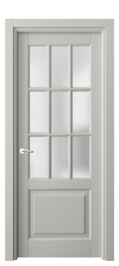Межкомнатная дверь Лигнум 0748 Дуб тёплый серый Сатинированное стекло Цена 1229248 ₸ | Volhovec