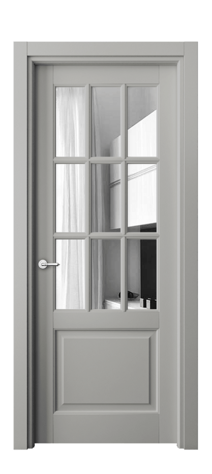 Межкомнатная дверь Toscana Grigliato 6312 Бук нейтральный серый Двустороннее зеркало, триплекс Цена 731320 ₸ | Volhovec