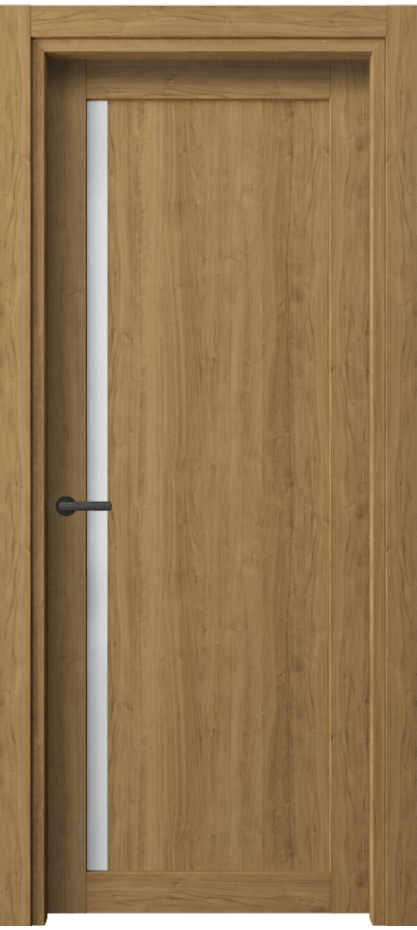 Межкомнатная дверь Нео 2110 Грецкий орех Сатинированное стекло Цена 260056 ₸ | Volhovec