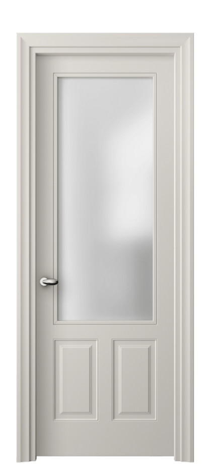 Межкомнатная дверь Esse 8522 Матовый облачно-серый Сатинированное стекло Цена 372770 ₸ | Volhovec