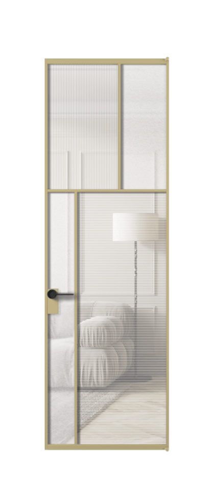 Межкомнатная дверь Мозаик АЛПЛ041.22  Рифлёное стекло "Дюна", триплекс, 6 мм + Фактурное стекло "Лёд", триплекс Цена 1447513 ₸ | Volhovec
