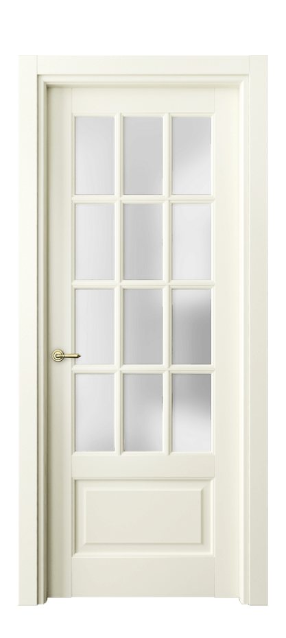 Межкомнатная дверь Тоскана Грильято 6313 Матовый молочно-белый Сатинированное стекло Цена 845956 ₸ | Volhovec