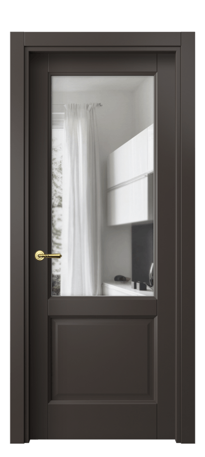 Дверь межкомнатная Galant 1422 Матовый антрацит Прозрачное стекло, 4 мм Гладкий наличник МАН Цена 307000 ₸ Наличники уже входят в базовый комплект. Фабрика дверей Волховец 8 (800) 551 43 19 Межкомнатная дверь Galant 1422 Матовый антрацит Прозрачное стекло, 4 мм Цена 307000 ₸ | Volhovec