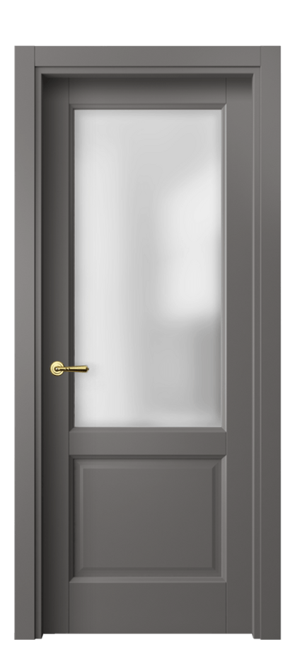 Межкомнатная дверь Галант 1422 Матовый классический серый Сатинированное стекло Цена 327151 ₸ | Volhovec
