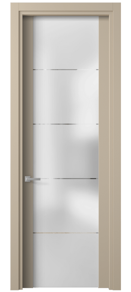 Дверь межкомнатная Planum 4114 ПЭТ светло-бежевый Сатинированное стекло с гравировкой «КВАДРО», триплекс 8 мм Гладкий наличник ПЭСБ  Цена 222140 ₸ Наличники уже входят в базовый комплект. Фабрика дверей Волховец 8 (800) 551 43 19 Межкомнатная дверь Planum 4114 ПЭТ светло-бежевый Сатинированное стекло с гравировкой «КВАДРО», триплекс 8 мм Цена 222140 ₸ | Volhovec