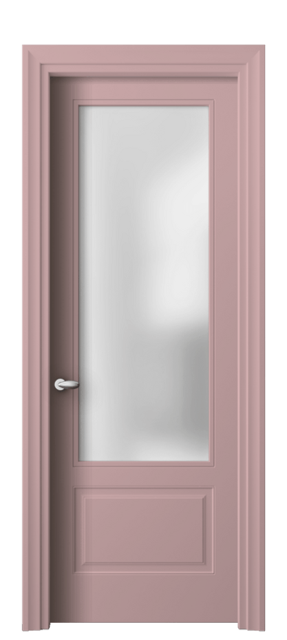 Межкомнатная дверь Esse 8542 Матовый белоснежный Сатинированное стекло Цена 484600 ₸ | Volhovec