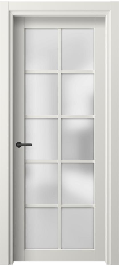 Межкомнатная дверь Нео 2106 ПЭТ белоснежный Сатинированное стекло Цена 281224 ₸ | Volhovec