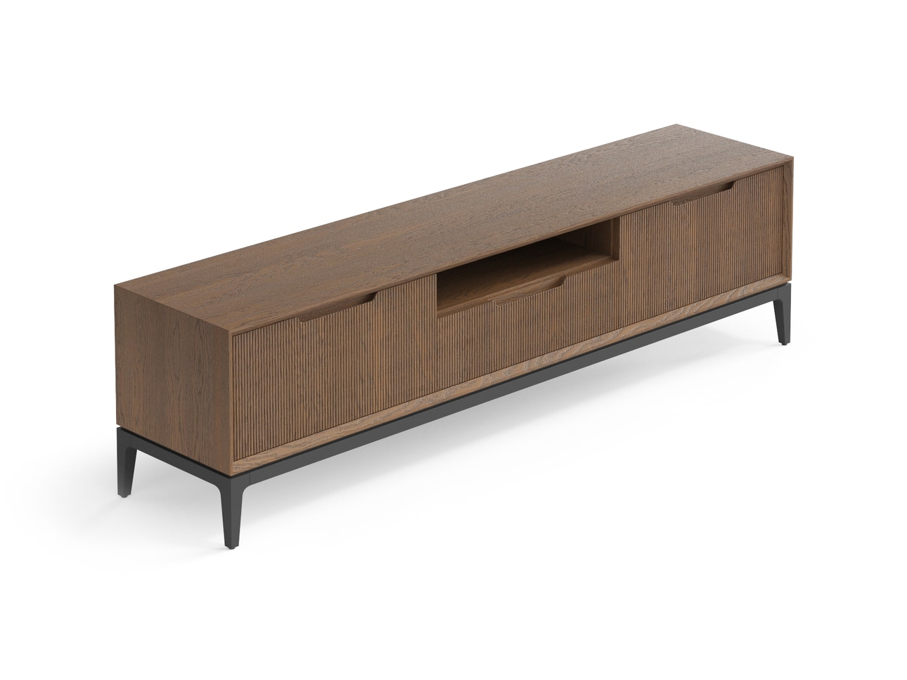 ТВ тумба Velvet  дуб каштановый матовый