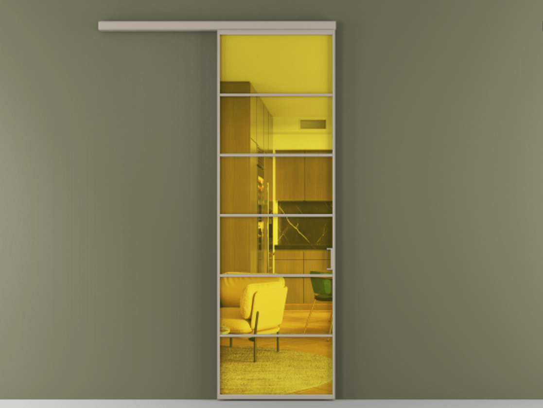 Перегородка Formato вдоль стены одностворчатая #VENDORCODE# #FURNISH# #GLASS# Цена #PRICE# #CURRENCY#  | Volhovec