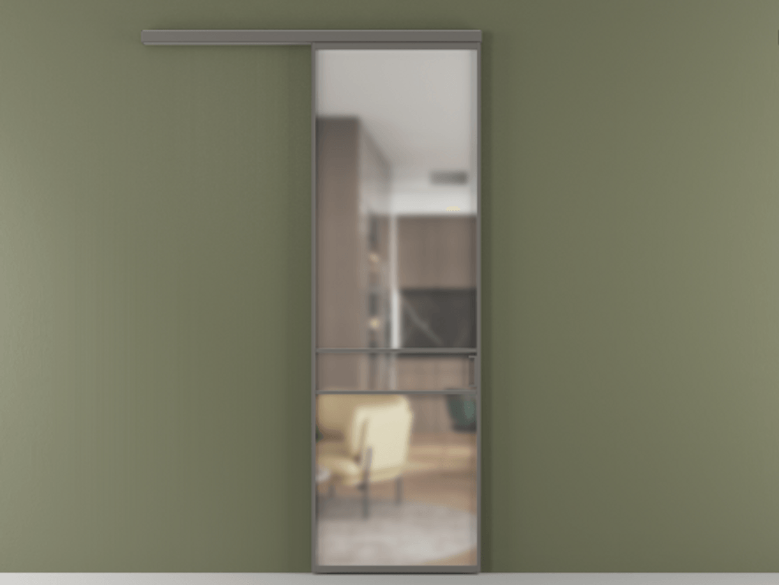 Перегородка Formato вдоль стены одностворчатая #VENDORCODE# #FURNISH# #GLASS# Цена #PRICE# #CURRENCY#  | Volhovec