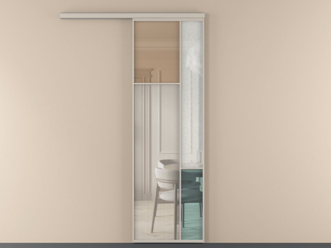Перегородка Mosaic вдоль стены одностворчатая #VENDORCODE# #FURNISH# #GLASS# Цена #PRICE# #CURRENCY# | Volhovec