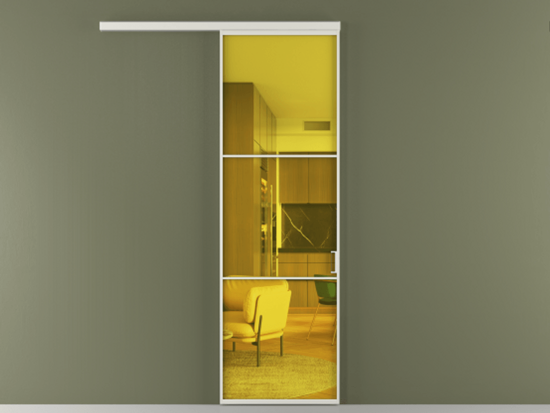Перегородка Formato вдоль стены одностворчатая #VENDORCODE# #FURNISH# #GLASS# Цена #PRICE# #CURRENCY#  | Volhovec