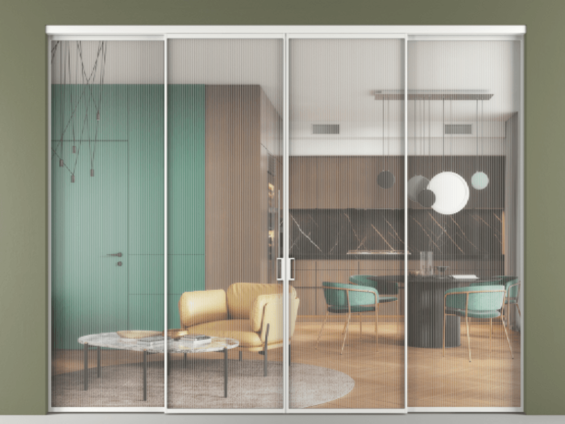Перегородка Formato внутри проёма четырёхстворчатая #VENDORCODE# #FURNISH# #GLASS# Цена #PRICE# #CURRENCY#  | Volhovec
