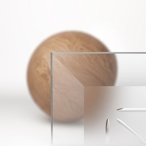 Сатинированное стекло с гравировкой "Litera", 6 мм