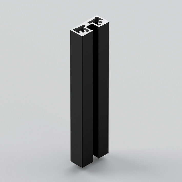 Вертикальный чёрный профиль