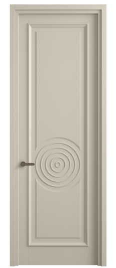 Дверь межкомнатная 6709 МБСР. Цвет Матовый бежево-серый. Материал Гладкая эмаль. Коллекция Шарм. Картинка.