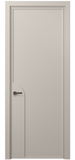 Дверь межкомнатная 8605 МСБЖ . Цвет Матовый светло-бежевый. Материал Гладкая эмаль. Коллекция Frame. Картинка.