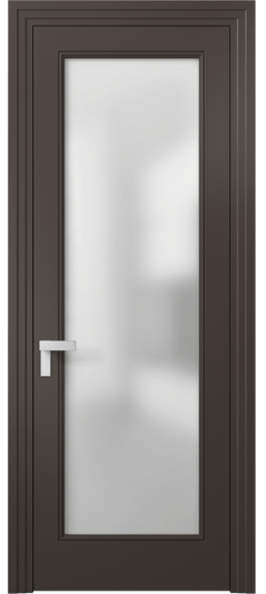 Дверь межкомнатная 8300 МАН Сатин. Цвет Матовый антрацит. Материал Гладкая эмаль. Коллекция Rocca. Картинка.