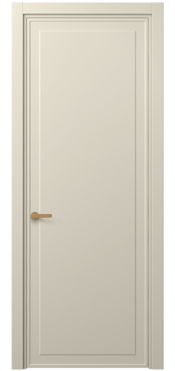 Дверь межкомнатная 8602 МБСР. Цвет Матовый бежево-серый. Материал Гладкая эмаль. Коллекция Frame. Картинка.