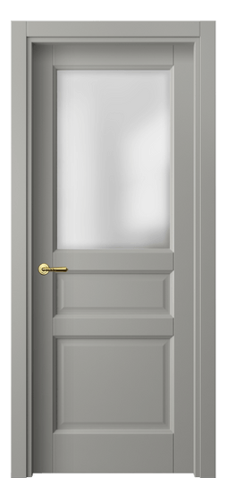 Дверь межкомнатная 1432 МНСР САТ. Цвет Матовый нейтральный серый. Материал Гладкая эмаль. Коллекция Галант. Картинка.