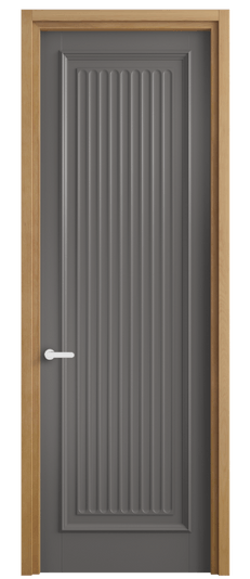 Дверь межкомнатная 6701 МКЛС . Цвет Матовый классический серый. Материал Гладкая эмаль. Коллекция Шарм. Картинка.