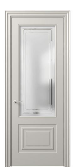 Межкомнатная дверь 8452 МОС Сатин с гравировкой Mascot. Цвет Матовый облачно-серый. Материал Гладкая эмаль. Коллекция Mascot. Фото. Дверь межкомнатная 8452 МОС Сатин с гравировкой Mascot. Цвет Матовый облачно-серый. Материал Гладкая эмаль. Коллекция Mascot. Картинка.