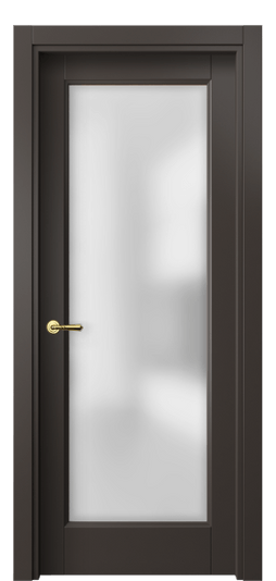 Дверь межкомнатная 1402 МАН САТ. Цвет Матовый антрацит. Материал Гладкая эмаль. Коллекция Галант. Картинка.