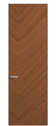 Дверь межкомнатная 0201 ОМДМР Орех медный матовый. Цвет Орех медный матовый рифт. Материал Радиальный шпон НатурВуд. Коллекция Рифт. Картинка.