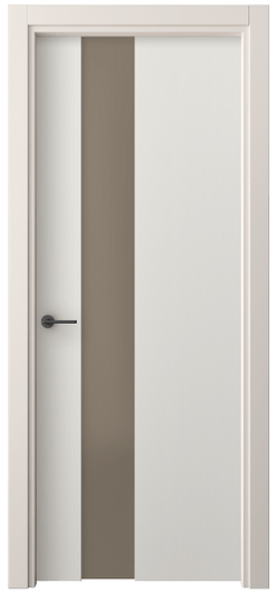 Дверь межкомнатная 4224 ПЭБЛ БР САТ. Цвет ПЭТ белоснежный. Материал ПЭТ. Коллекция Фридом. Картинка.