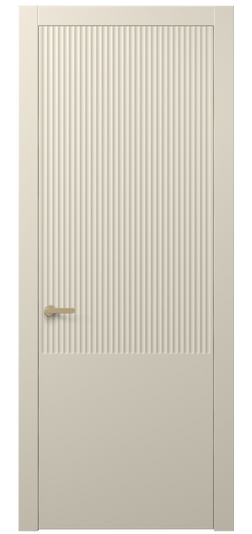 Дверь межкомнатная АКП 8646 МБСР. Цвет Матовый бежево-серый. Материал Гладкая эмаль. Коллекция Альба. Картинка.