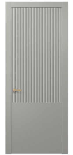 Дверь межкомнатная АКП 8646 МНСР. Цвет Матовый нейтральный серый. Материал Гладкая эмаль. Коллекция Alba. Картинка.