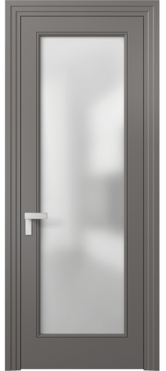 Межкомнатная дверь 8300 МКЛС Сатин. Цвет Матовый классический серый. Материал Гладкая эмаль. Коллекция Rocca. Фото. Дверь межкомнатная 8300 МКЛС Сатин. Цвет Матовый классический серый. Материал Гладкая эмаль. Коллекция Rocca. Картинка.