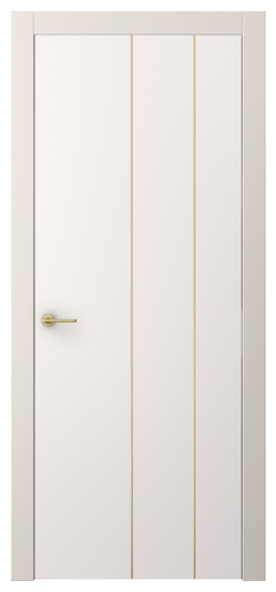 Дверь межкомнатная АКП 4205 ПЭКС. Цвет ПЭТ кремово-серый. Материал ПЭТ. Коллекция Freedom. Картинка.