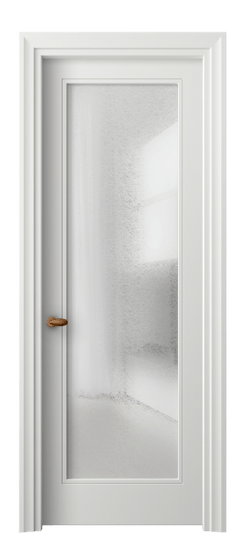 Дверь межкомнатная 8502 МССР LED. Цвет Матовый светло-серый. Материал Гладкая эмаль. Коллекция Esse. Картинка.