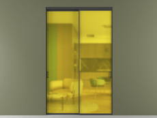 Перегородка Формато внутри проёма 2 створки
