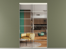 Перегородка Формато внутри проёма 2 створки